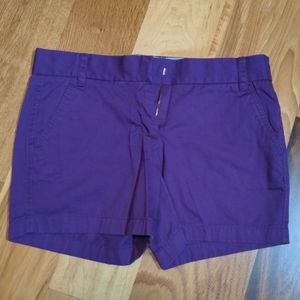 J. crew purple Chino shorts